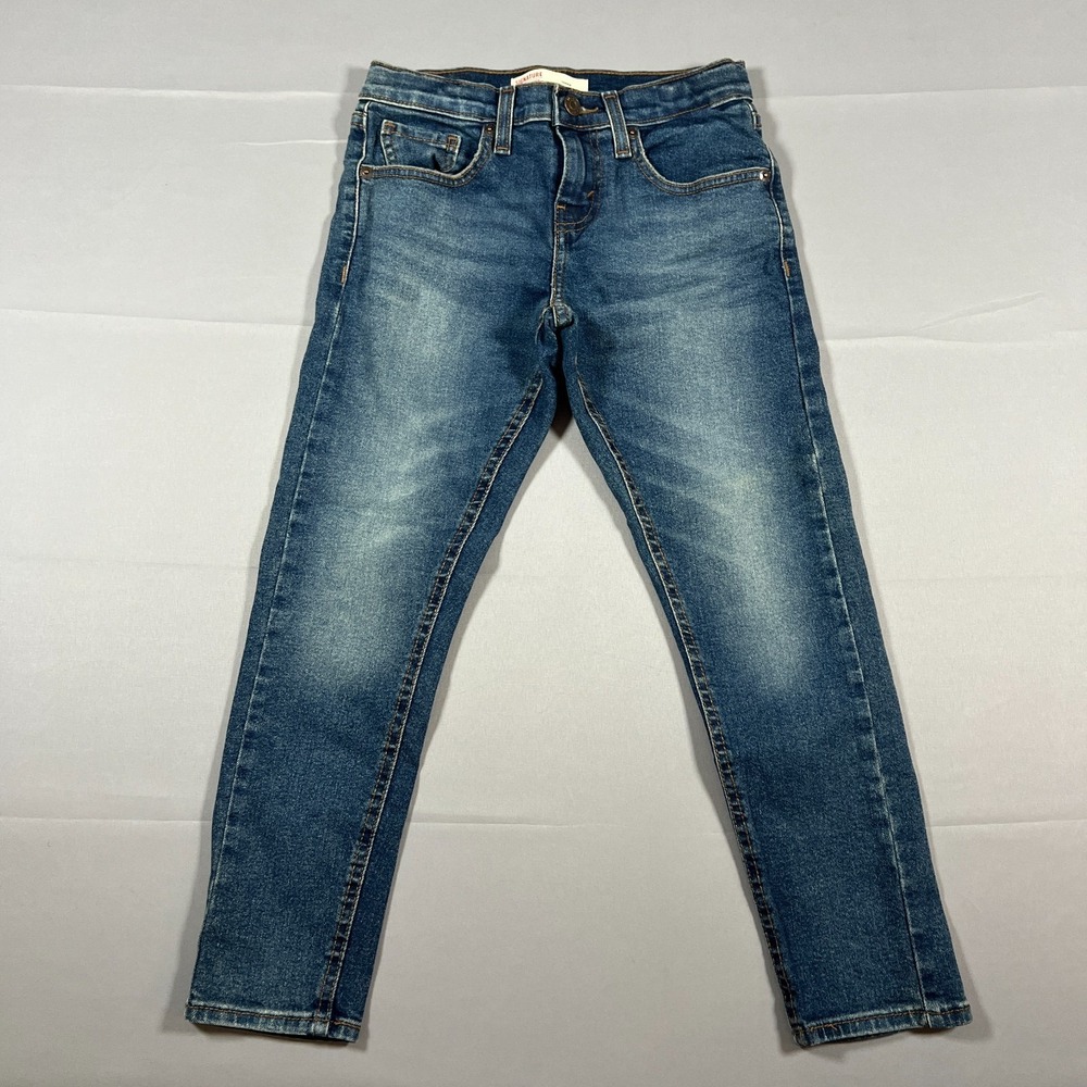 Signature By Levi Strauss & Co. Tapered Jeans Girls 8 Blue Cotton Medium Wash